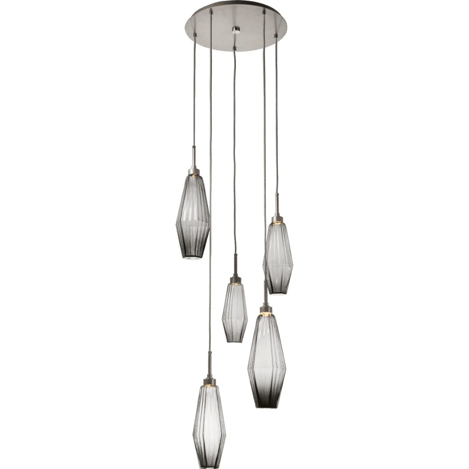 Hammerton Studio - Aalto Round Multi-Port, 5-Light - CHB0049-05-BS-RS-C01-L1 - Canada Light Shop