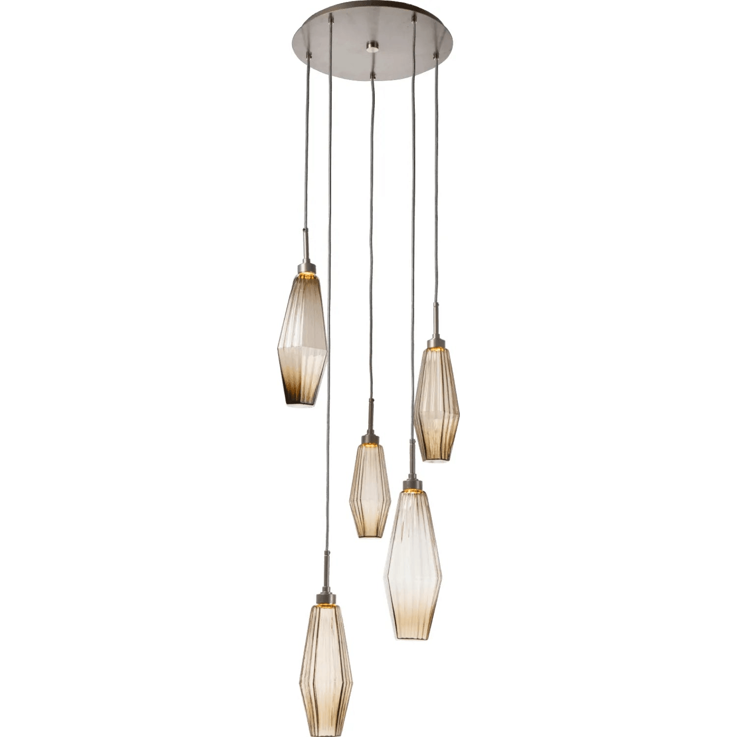 Hammerton Studio - Aalto Round Multi-Port, 5-Light - CHB0049-05-FB-RB-C01-L1 - Canada Light Shop