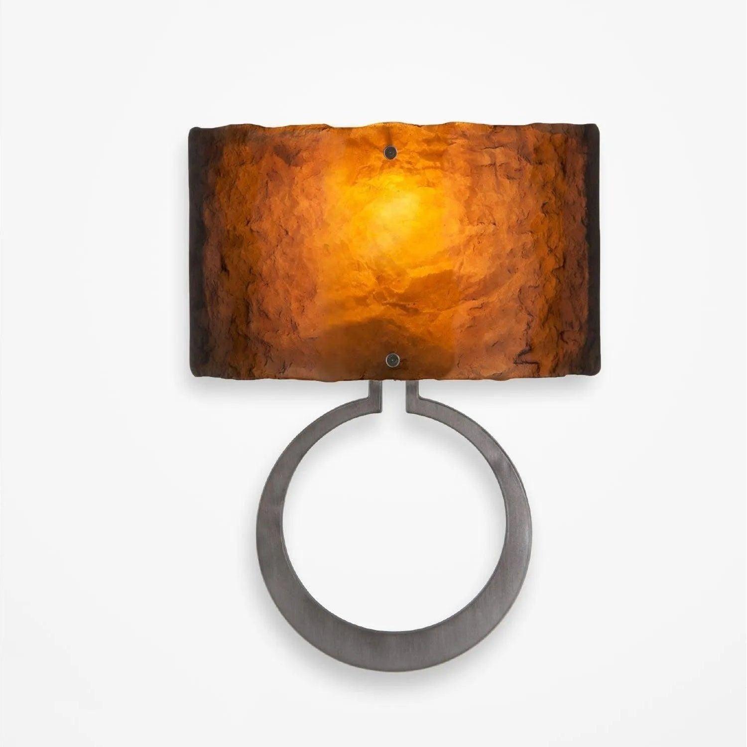 Hammerton Studio - Carlyle Circlet Cover Sconce - CSB0033-0E-SN-BG-E2 - Canada Light Shop