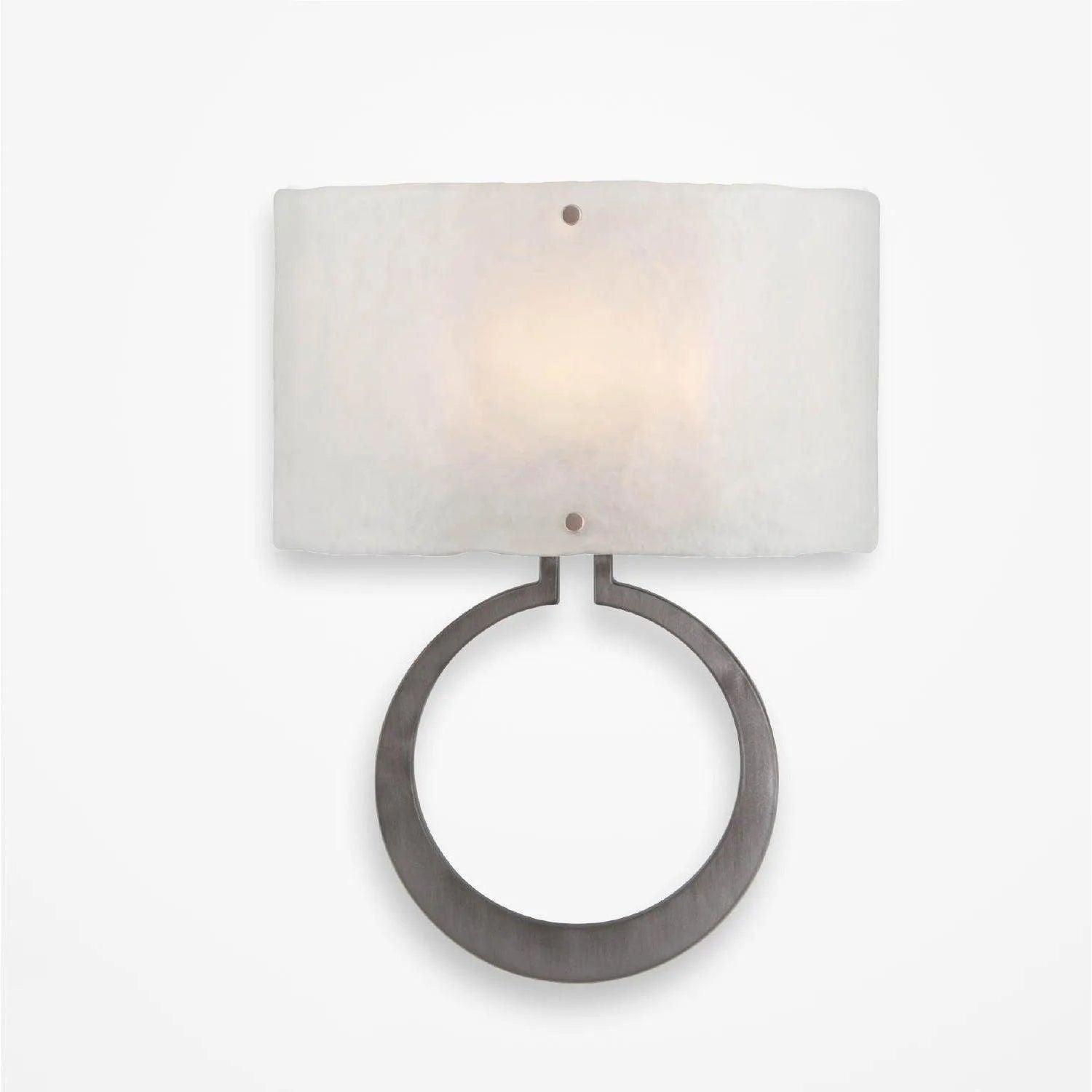 Hammerton Studio - Carlyle Circlet Cover Sconce - CSB0033-0E-SN-FG-E2 - Canada Light Shop