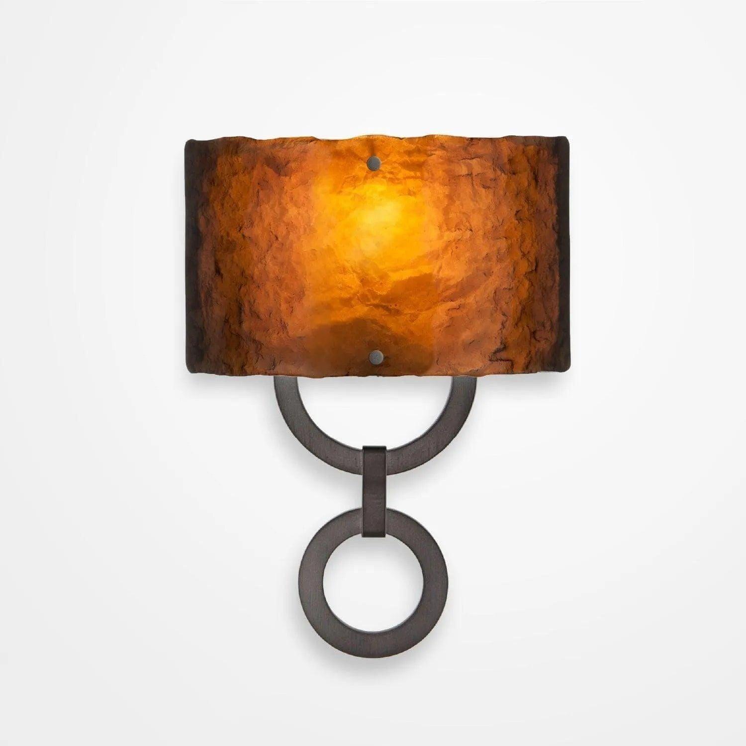 Hammerton Studio - Carlyle Round Link Cover Sconce - CSB0033-0D-GM-BG-E2 - Canada Light Shop