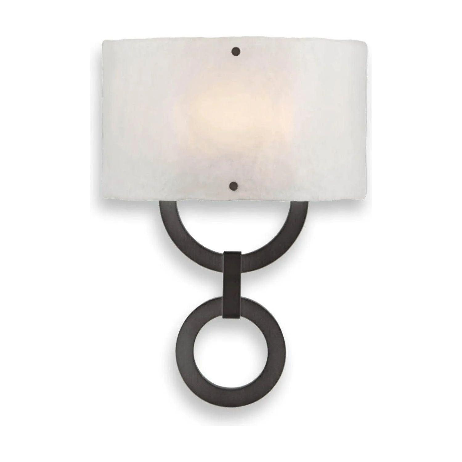 Hammerton Studio - Carlyle Round Link Cover Sconce - CSB0033-0D-GM-FG-E2 - Canada Light Shop