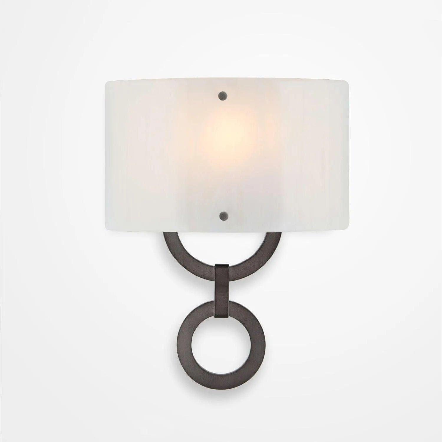 Hammerton Studio - Carlyle Round Link Cover Sconce - CSB0033-0D-GM-IW-E2 - Canada Light Shop