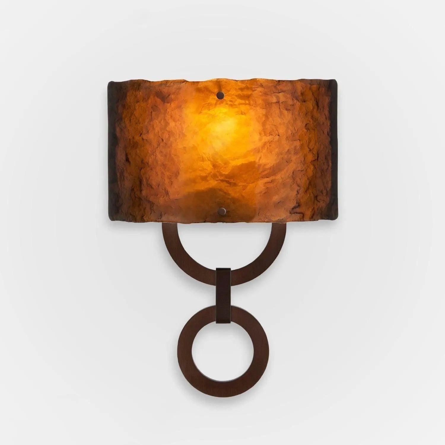 Hammerton Studio - Carlyle Round Link Cover Sconce - CSB0033-0D-RB-BG-E2 - Canada Light Shop