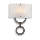 Hammerton Studio - Carlyle Round Link Cover Sconce - CSB0033-0D-SN-FG-E2 - Canada Light Shop
