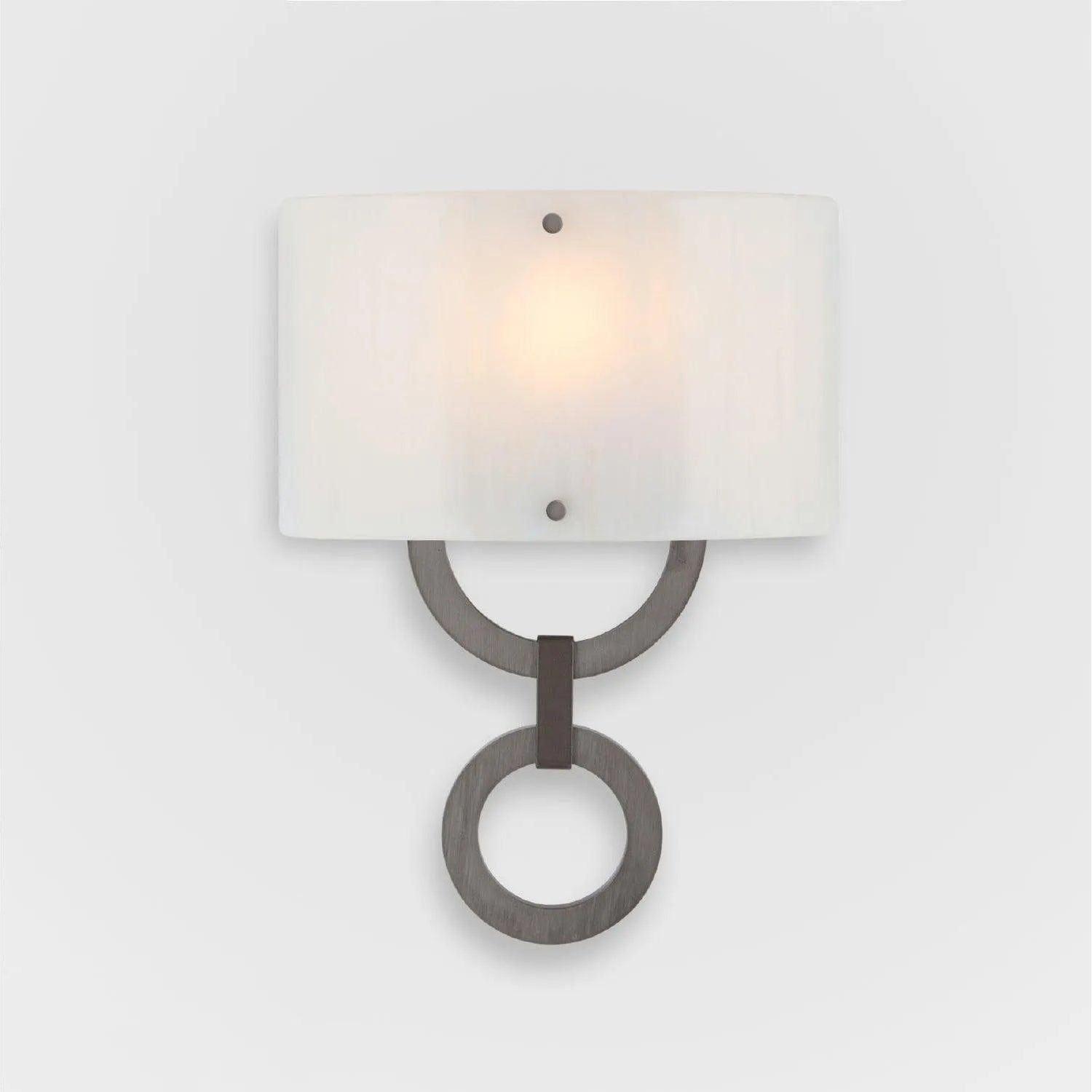 Hammerton Studio - Carlyle Round Link Cover Sconce - CSB0033-0D-SN-IW-E2 - Canada Light Shop