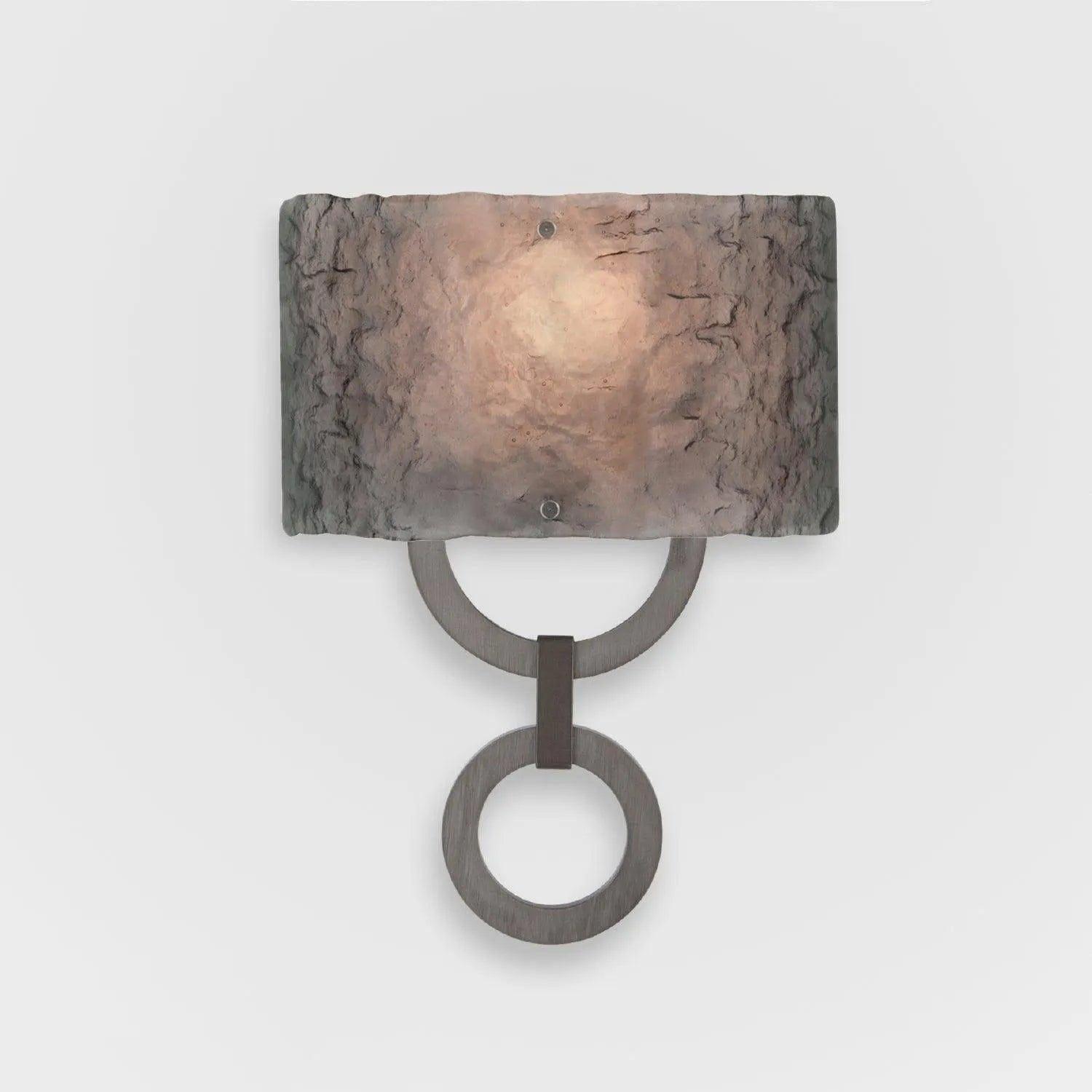 Hammerton Studio - Carlyle Round Link Cover Sconce - CSB0033-0D-SN-SG-E2 - Canada Light Shop