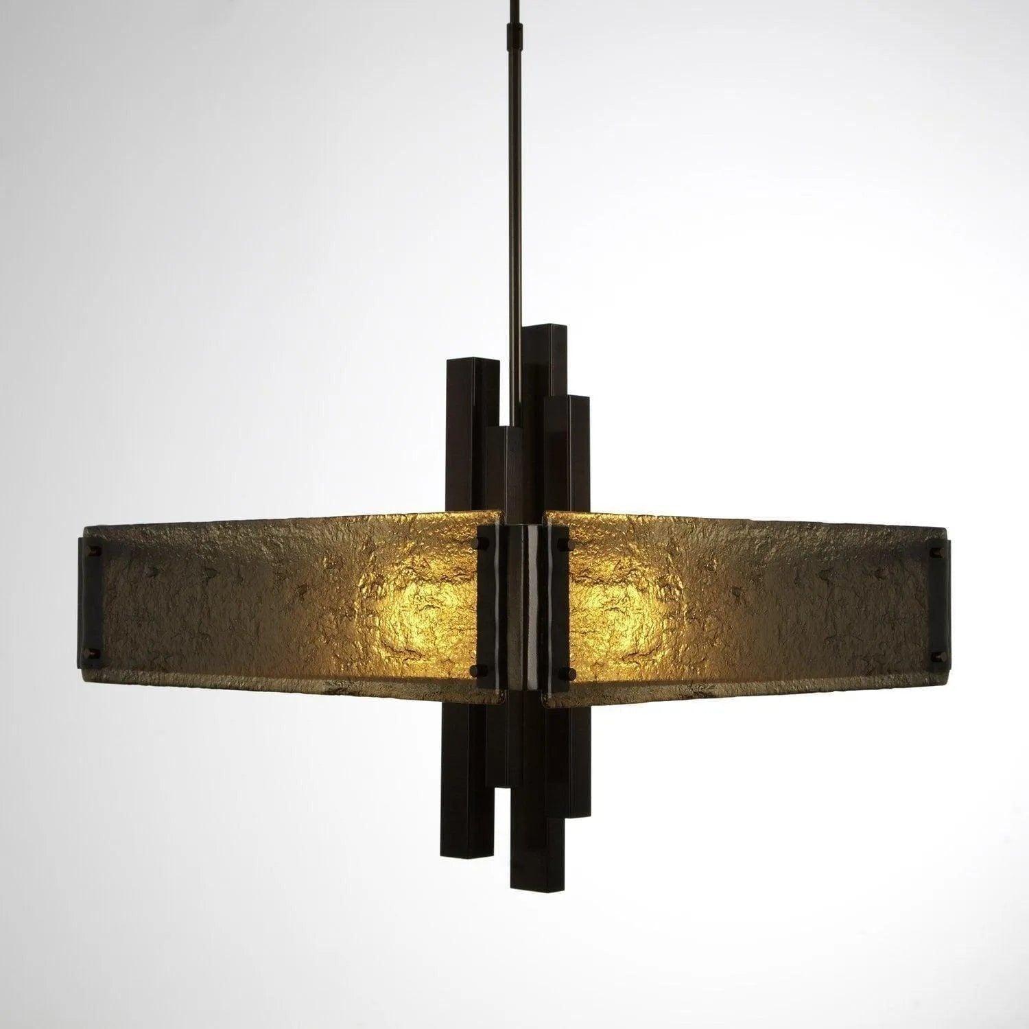Hammerton Studio - Carlyle Square Chandelier, 24-Inch - CHB0033-0A-RB-BG-001-E2 - Canada Light Shop