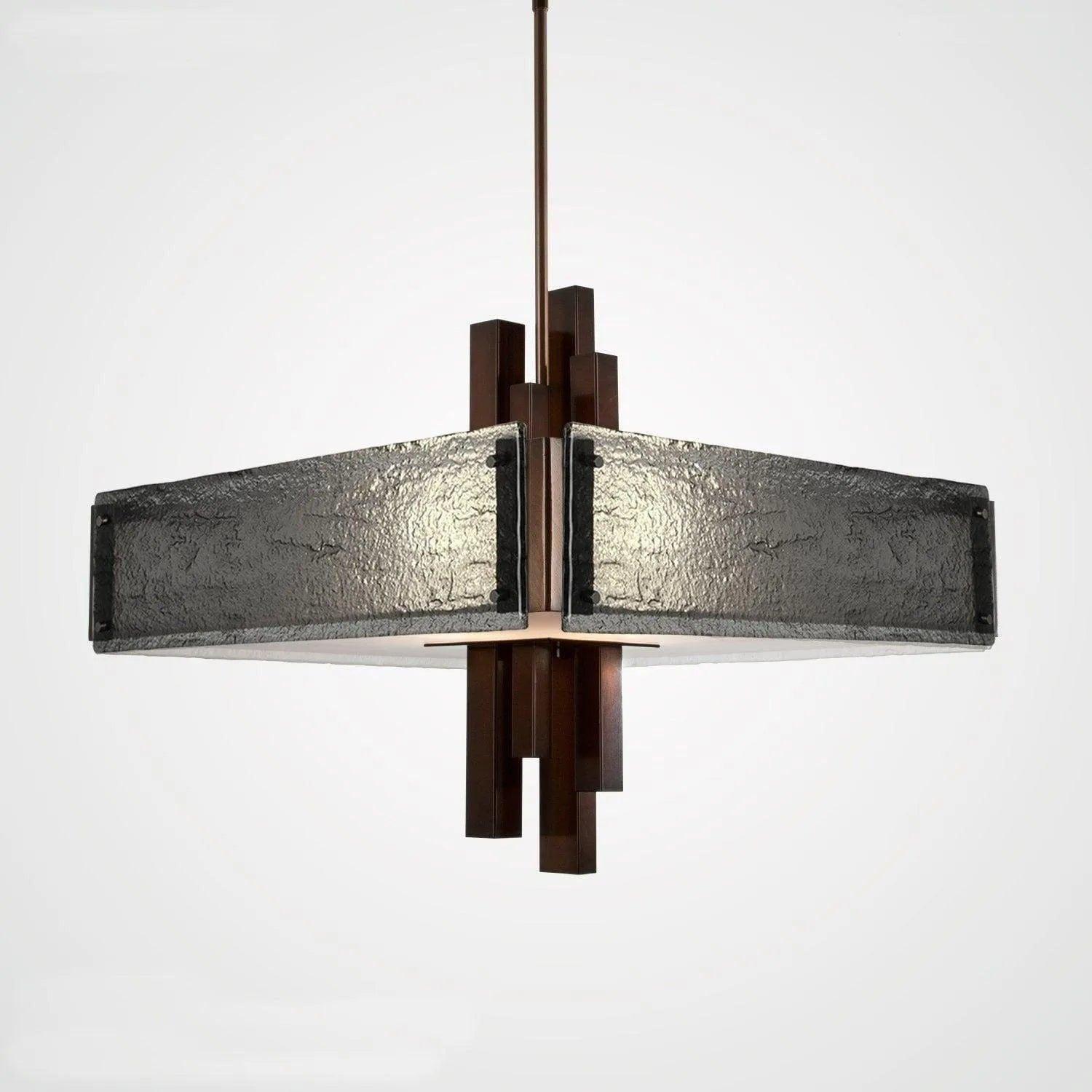 Hammerton Studio - Carlyle Square Chandelier, 24-Inch - CHB0033-0A-RB-SG-001-E2 - Canada Light Shop