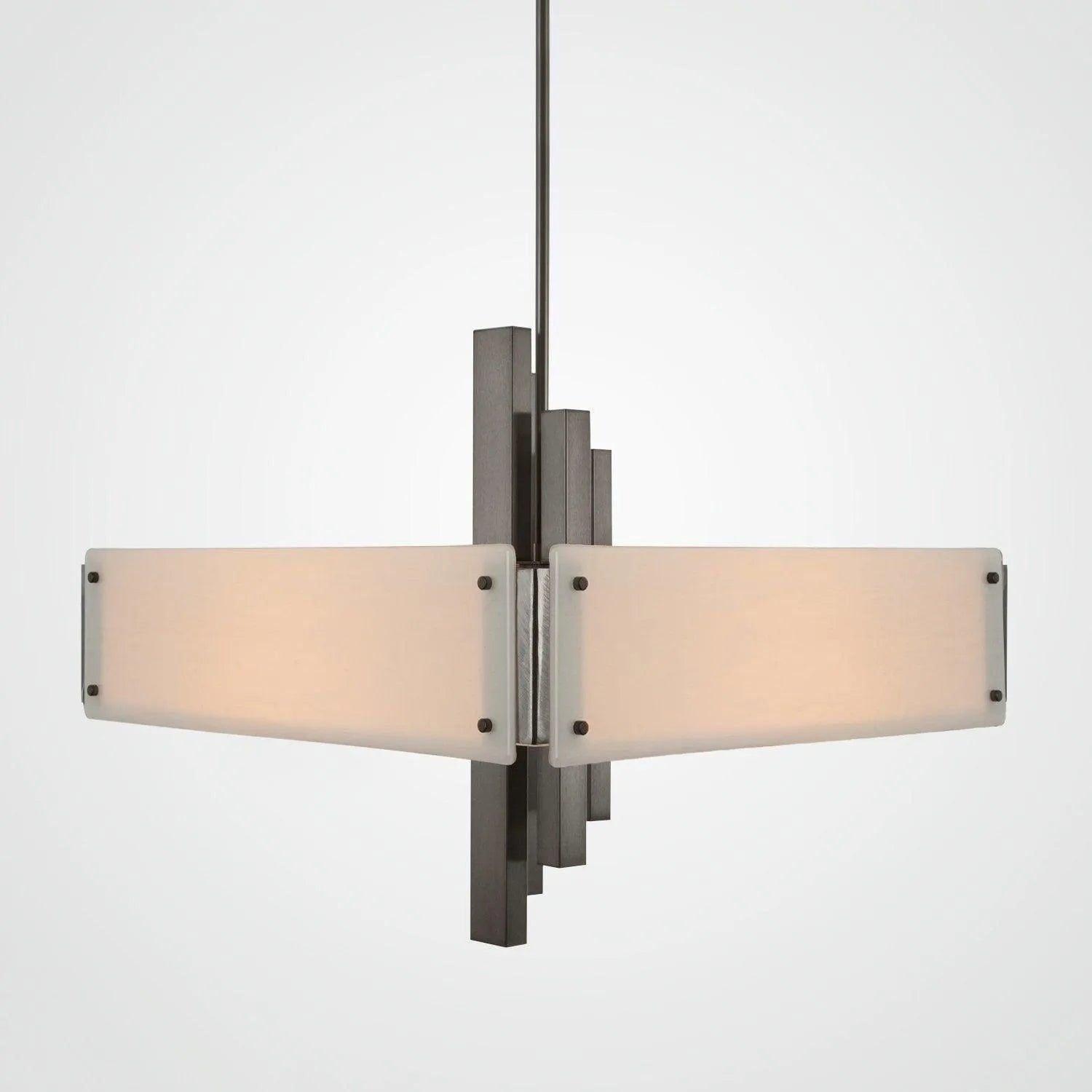 Hammerton Studio - Carlyle Square Chandelier, 24-Inch - CHB0033-0A-SN-IW-001-E2 - Canada Light Shop