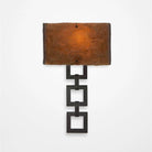 Hammerton Studio - Carlyle Square Link Cover Sconce - CSB0033-0B-GM-BG-E2 - Canada Light Shop