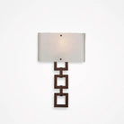 Hammerton Studio - Carlyle Square Link Cover Sconce - CSB0033-0B-RB-FG-E2 - Canada Light Shop