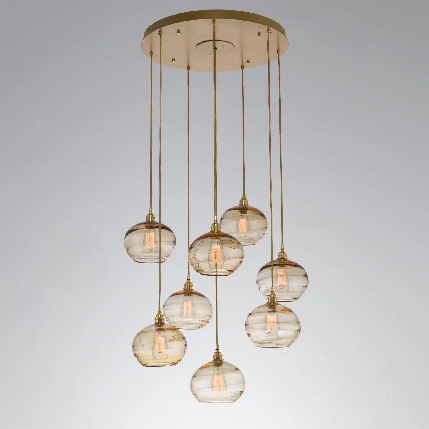 Hammerton Studio - Coppa Round Multi-Port, 11-Light - CHB0036-11-BS-OA-C01-E2 - Canada Light Shop