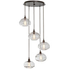 Hammerton Studio - Coppa Round Multi-Port, 5-Light - CHB0036-05-BS-OA-C01-E2 - Canada Light Shop