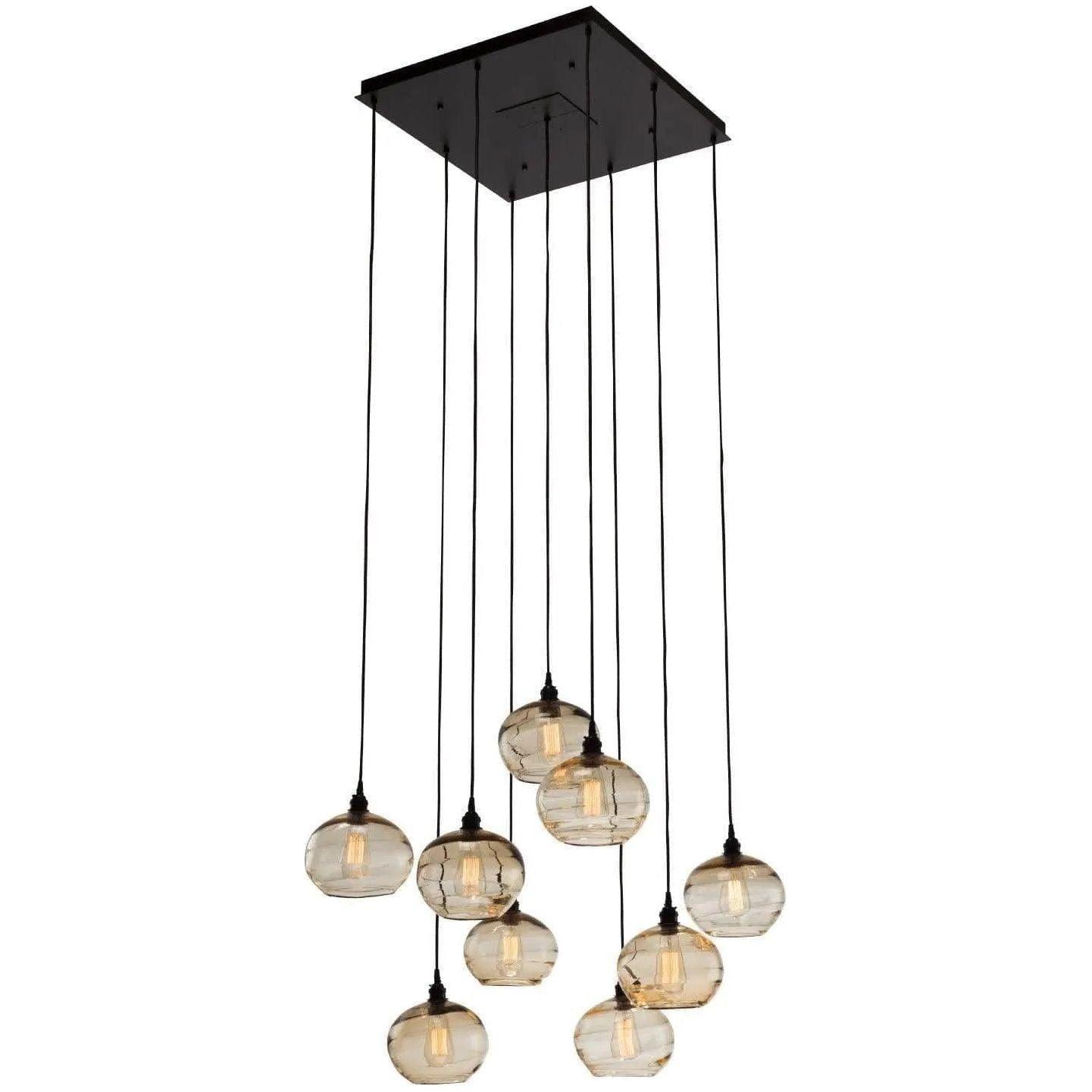 Hammerton Studio - Coppa Square Multi-Port, 9-Light - CHB0036-09-BS-OA-C01-E2 - Canada Light Shop