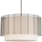 Hammerton Studio - Downtown Mesh Drum with Linen Shade, 24-Inch - CHB0020-24-BS-SH-001-E2 - Canada Light Shop