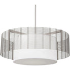 Hammerton Studio - Downtown Mesh Drum with Linen Shade, 38-Inch - CHB0020-38-BS-SH-001-E2 - Canada Light Shop