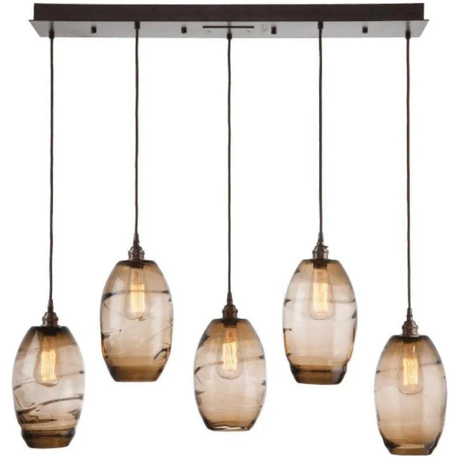 Hammerton Studio - Ellisse Linear Multi-Port, 5-Light - PLB0035-05-BS-OA-C01-E2 - Canada Light Shop