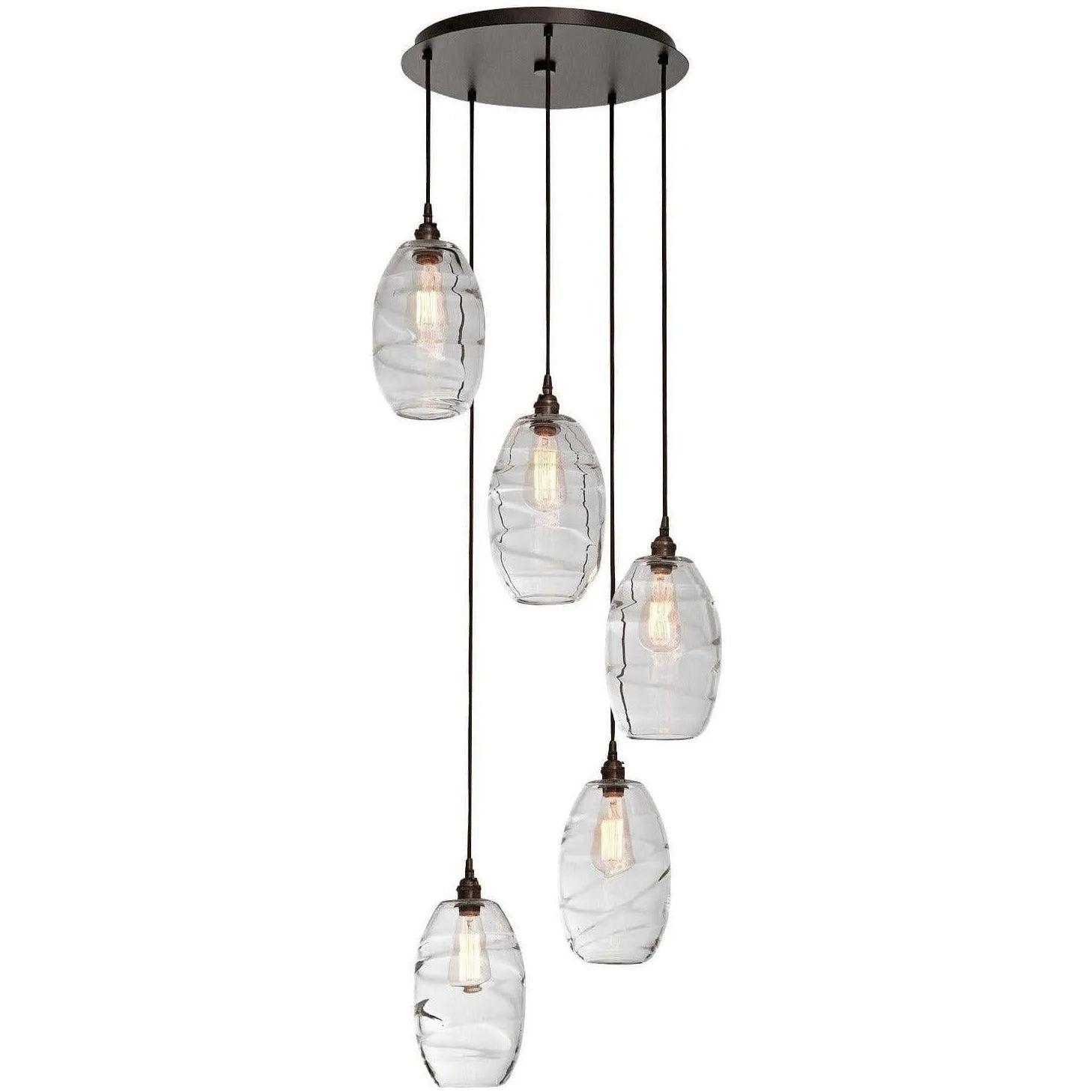 Hammerton Studio - Ellisse Round Multi-Port, 5-Light - CHB0035-05-BS-OA-C01-E2 - Canada Light Shop