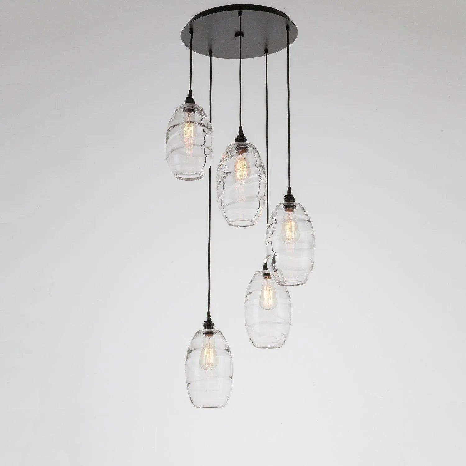 Hammerton Studio - Ellisse Round Multi-Port, 5-Light - CHB0035-05-BS-OA-C01-E2 - Canada Light Shop