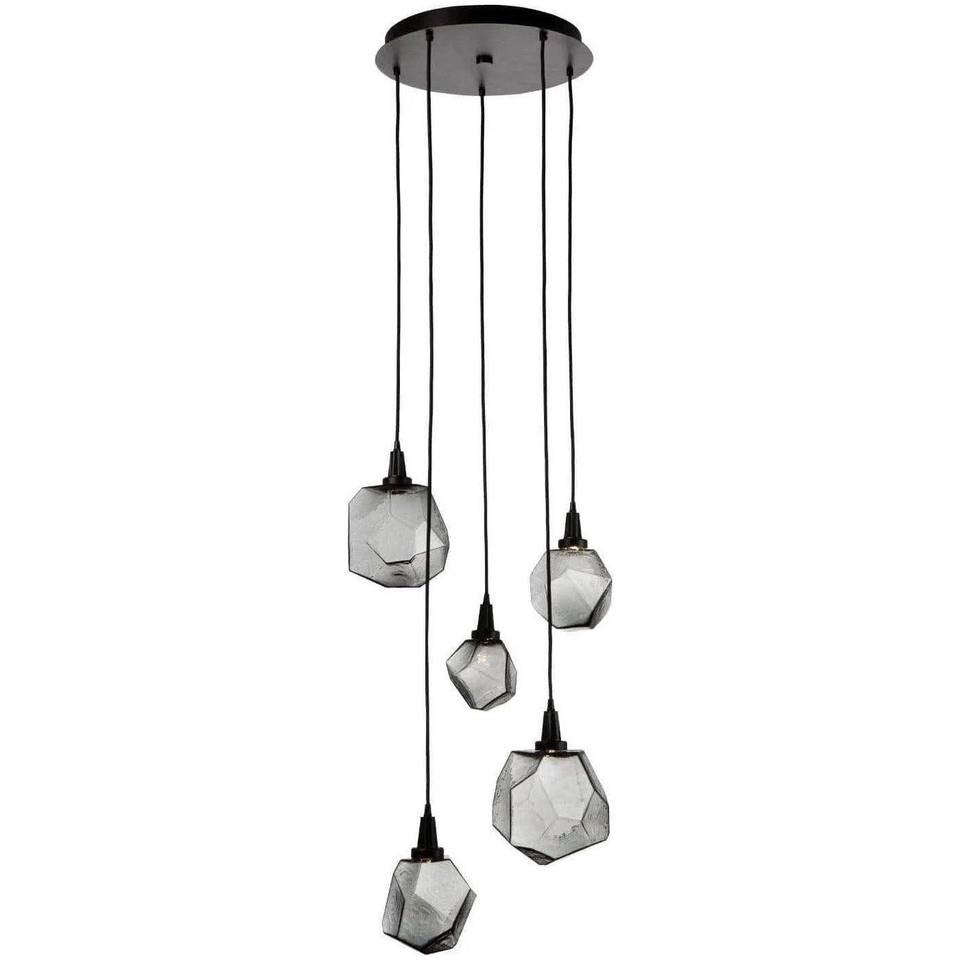 Hammerton Studio - Gem Round Multi-Port, 5-Light - CHB0039-05-MB-S-C01-L1 - Canada Light Shop