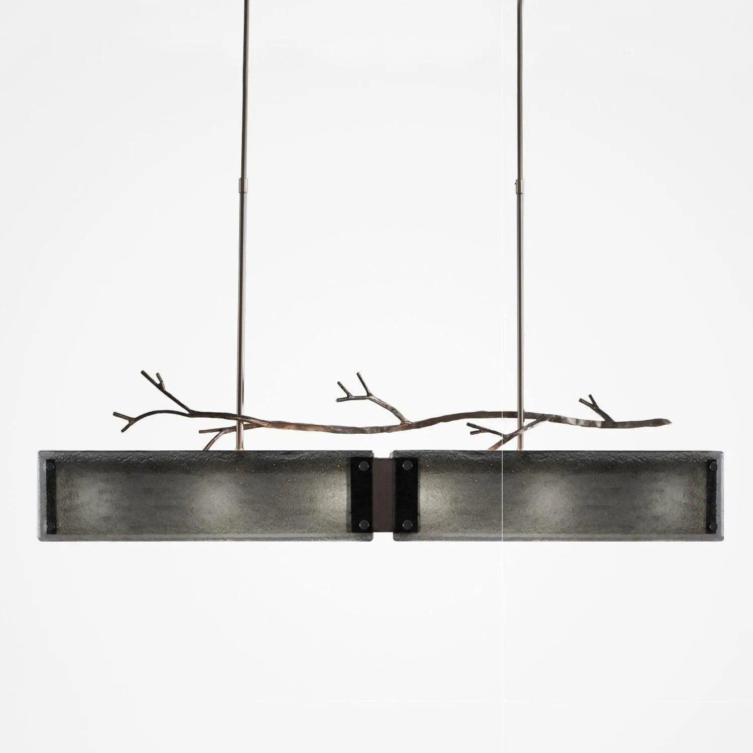 Hammerton Studio - Ironwood LED Linear Suspension, 44-Inch - PLB0032-0A-SN-SG-001-L1 - Canada Light Shop