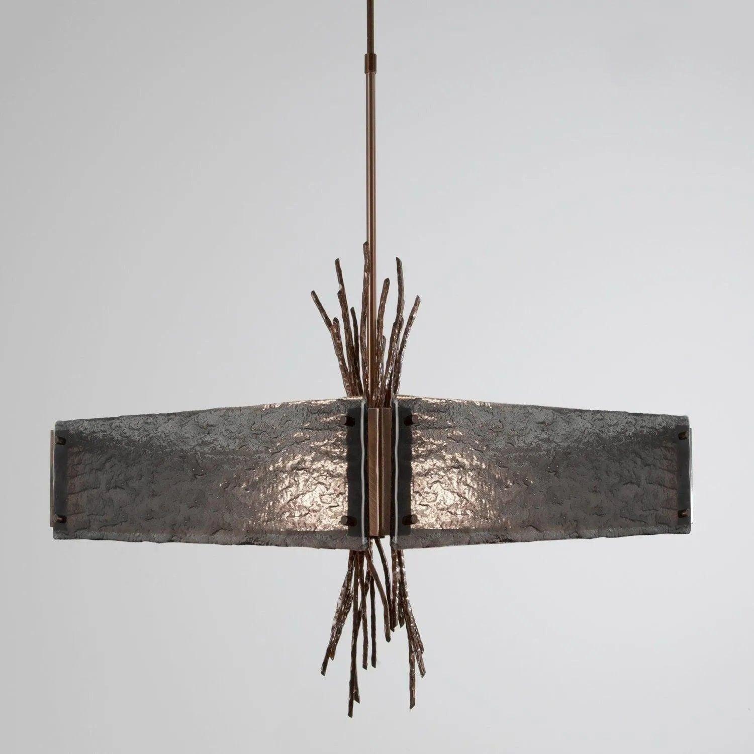 Hammerton Studio - Ironwood Square Chandelier, 24-Inch - CHB0032-0D-RB-SG-001-E2 - Canada Light Shop