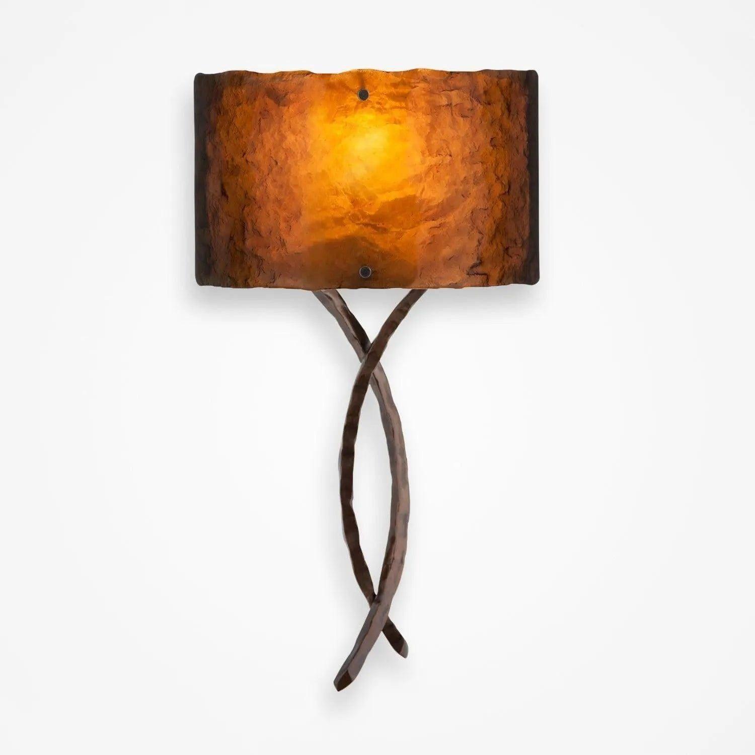 Hammerton Studio - Ironwood Twist Cover Sconce - CSB0032-0C-RB-BG-E2 - Canada Light Shop