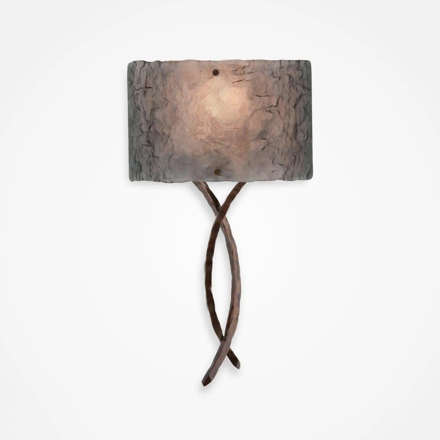 Hammerton Studio - Ironwood Twist Cover Sconce - CSB0032-0C-RB-SG-E2 - Canada Light Shop