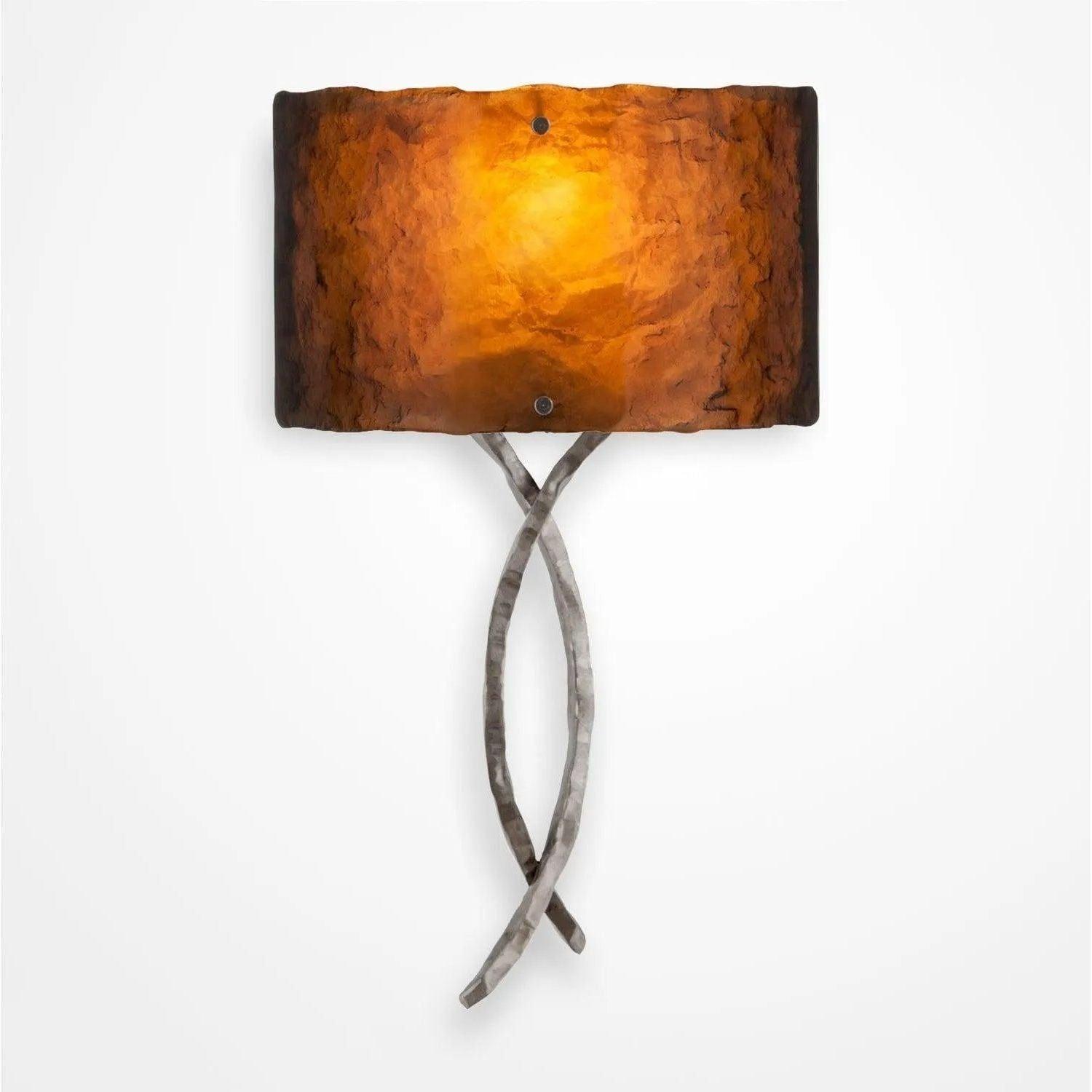 Hammerton Studio - Ironwood Twist Cover Sconce - CSB0032-0C-SN-BG-E2 - Canada Light Shop