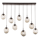 Hammerton Studio - Nebula Aster Linear Multi-Port, 9-Light - PLB0062-09-FB-B-C01-E2 - Canada Light Shop