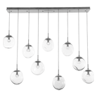 Hammerton Studio - Nebula Aster Linear Multi-Port, 9-Light - PLB0066-09-BS-FC-C01-L1 - Canada Light Shop