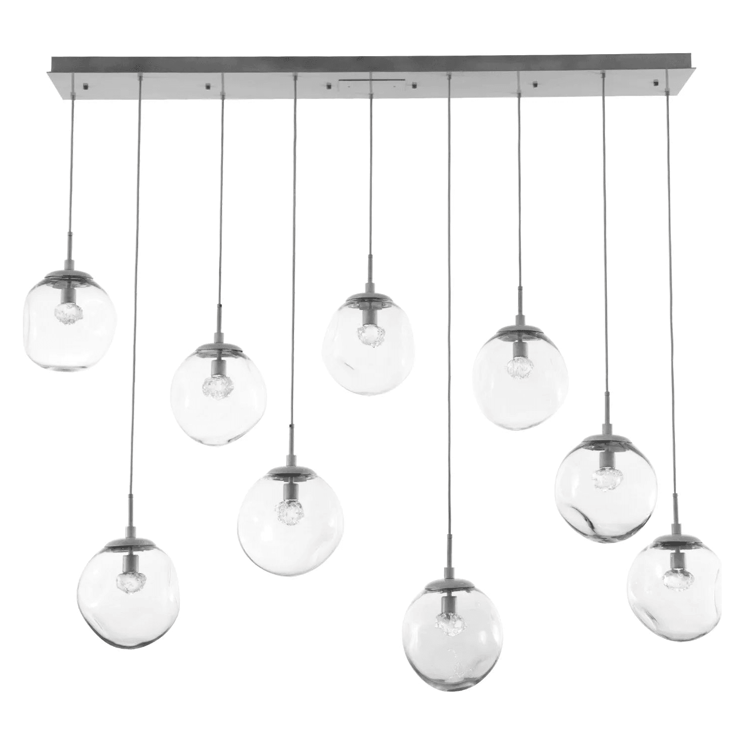 Hammerton Studio - Nebula Aster Linear Multi-Port, 9-Light - PLB0066-09-BS-FC-C01-L1 - Canada Light Shop
