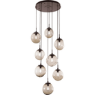 Hammerton Studio - Nebula Aster Round Multi-Port, 8-Light - CHB0062-08-FB-B-C01-E2 - Canada Light Shop