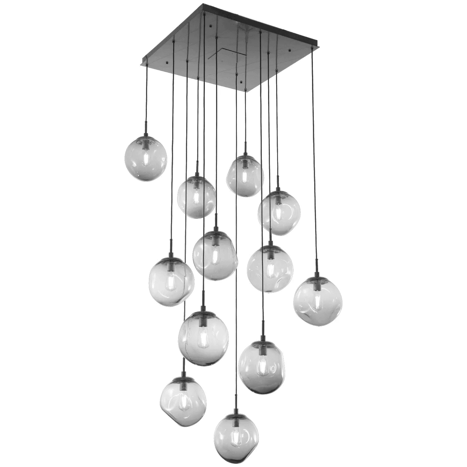 Hammerton Studio - Nebula Aster Square Multi-Port, 12-Light - CHB0062-12-MB-S-C01-E2 - Canada Light Shop