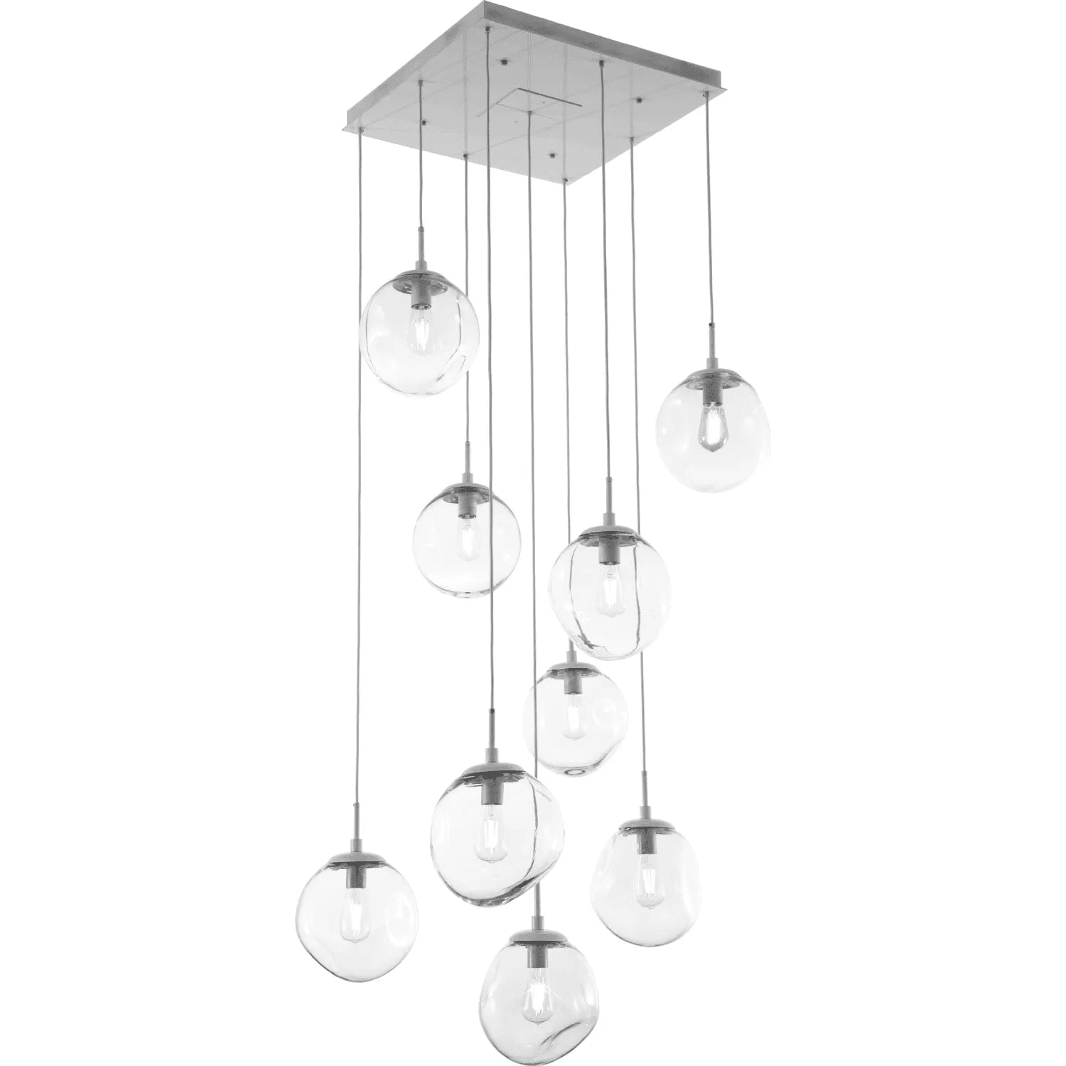 Hammerton Studio - Nebula Aster Square Multi-Port, 9-Light - CHB0062-09-BS-C-C01-E2 - Canada Light Shop