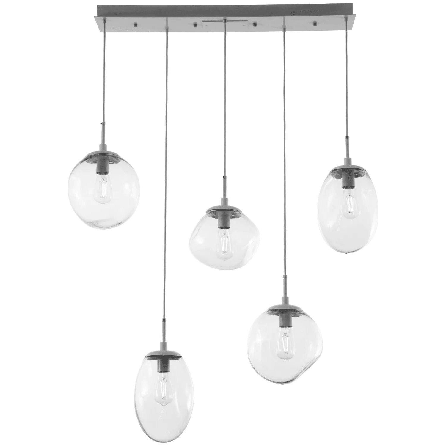 Hammerton Studio - Nebula Cosmos Linear Multi-Port, 5-Light - PLB0065-05-BS-C-C01-E2 - Canada Light Shop