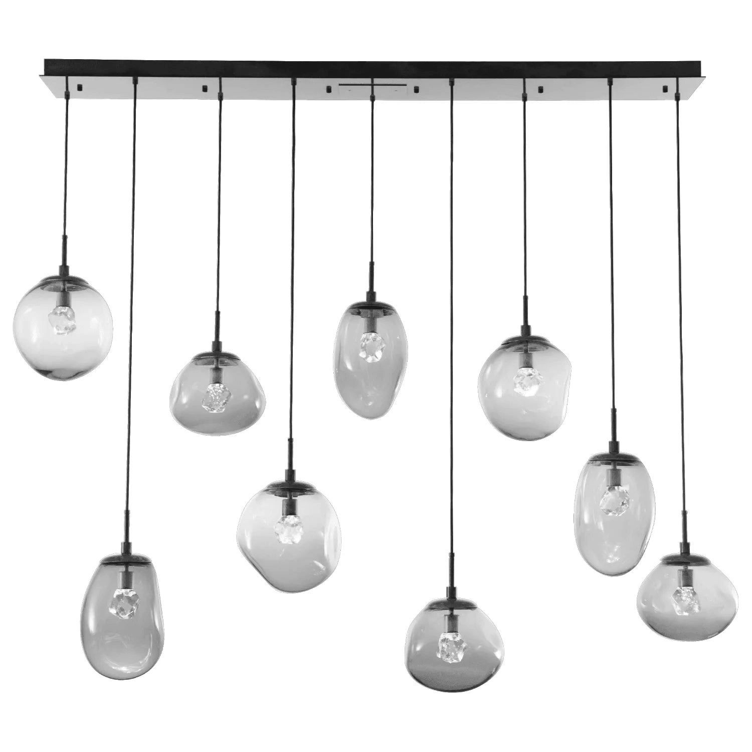 Hammerton Studio - Nebula Cosmos Linear Multi-Port, 9-Light - PLB0069-09-MB-ZS-C01-L1 - Canada Light Shop