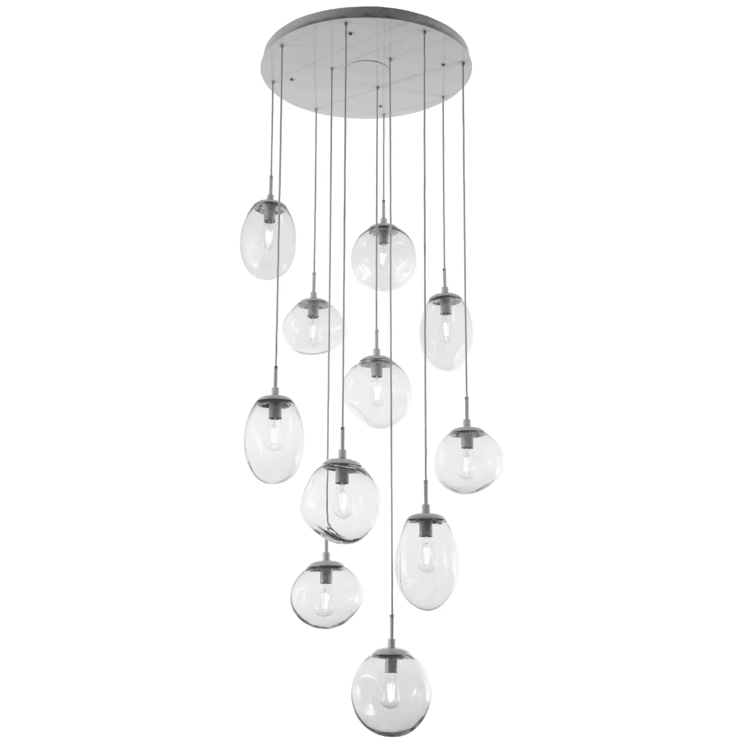 Hammerton Studio - Nebula Cosmos Round Multi-Port, 11-Light - CHB0065-11-BS-C-C01-E2 - Canada Light Shop