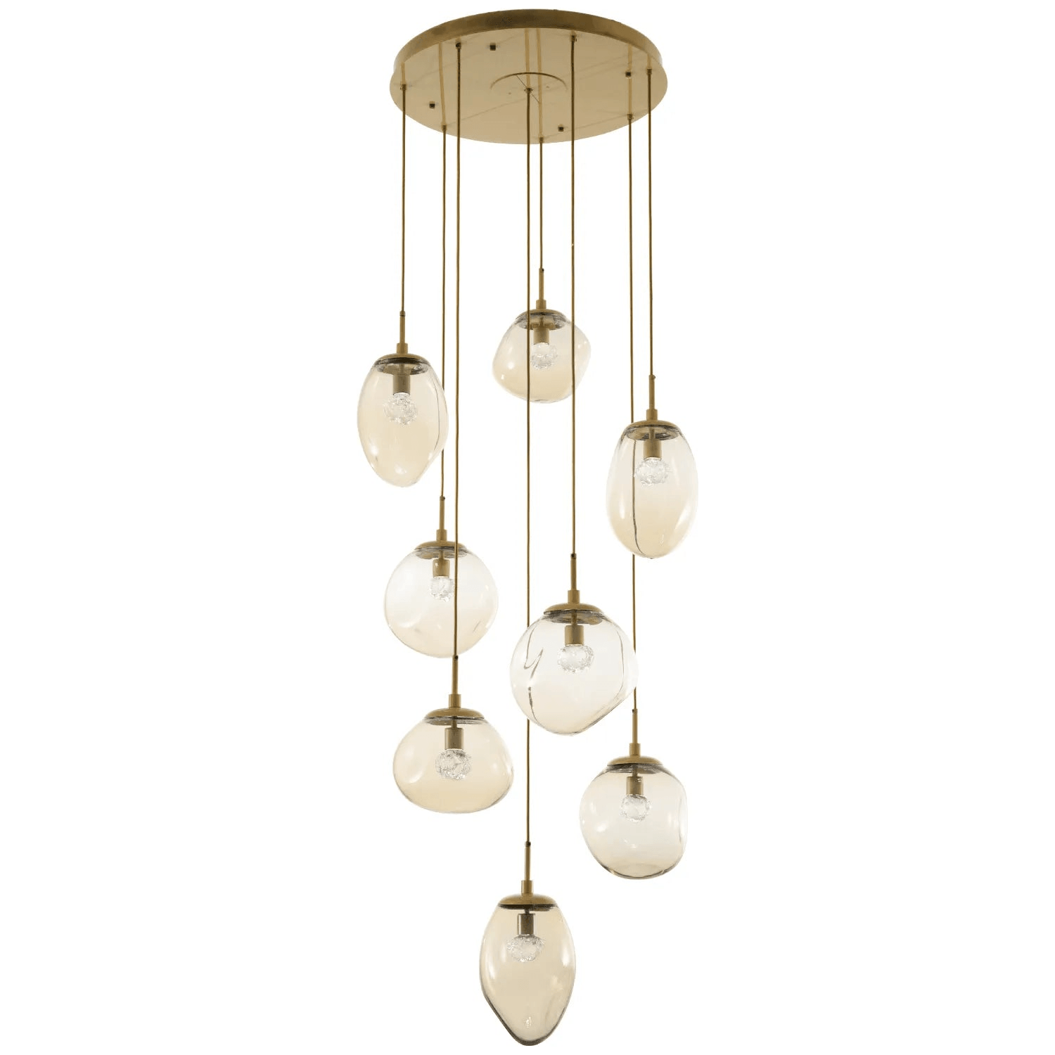 Hammerton Studio - Nebula Cosmos Round Multi-Port, 8-Light - CHB0069-08-GB-FA-C01-L1 - Canada Light Shop