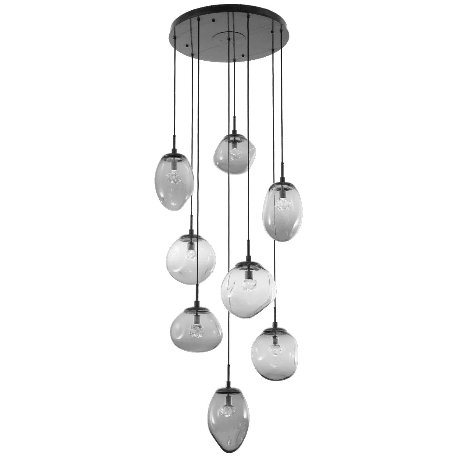 Hammerton Studio - Nebula Cosmos Round Multi-Port, 8-Light - CHB0069-08-MB-FS-C01-L1 - Canada Light Shop
