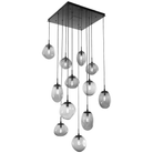 Hammerton Studio - Nebula Cosmos Square Multi-Port, 12-Light - CHB0065-12-MB-S-C01-E2 - Canada Light Shop