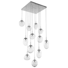 Hammerton Studio - Nebula Cosmos Square Multi-Port, 12-Light - CHB0069-12-BS-FC-C01-L1 - Canada Light Shop