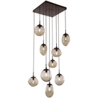 Hammerton Studio - Nebula Cosmos Square Multi-Port, 9-Light - CHB0065-09-FB-B-C01-E2 - Canada Light Shop
