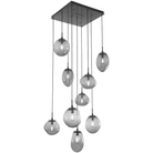 Hammerton Studio - Nebula Cosmos Square Multi-Port, 9-Light - CHB0065-09-MB-S-C01-E2 - Canada Light Shop