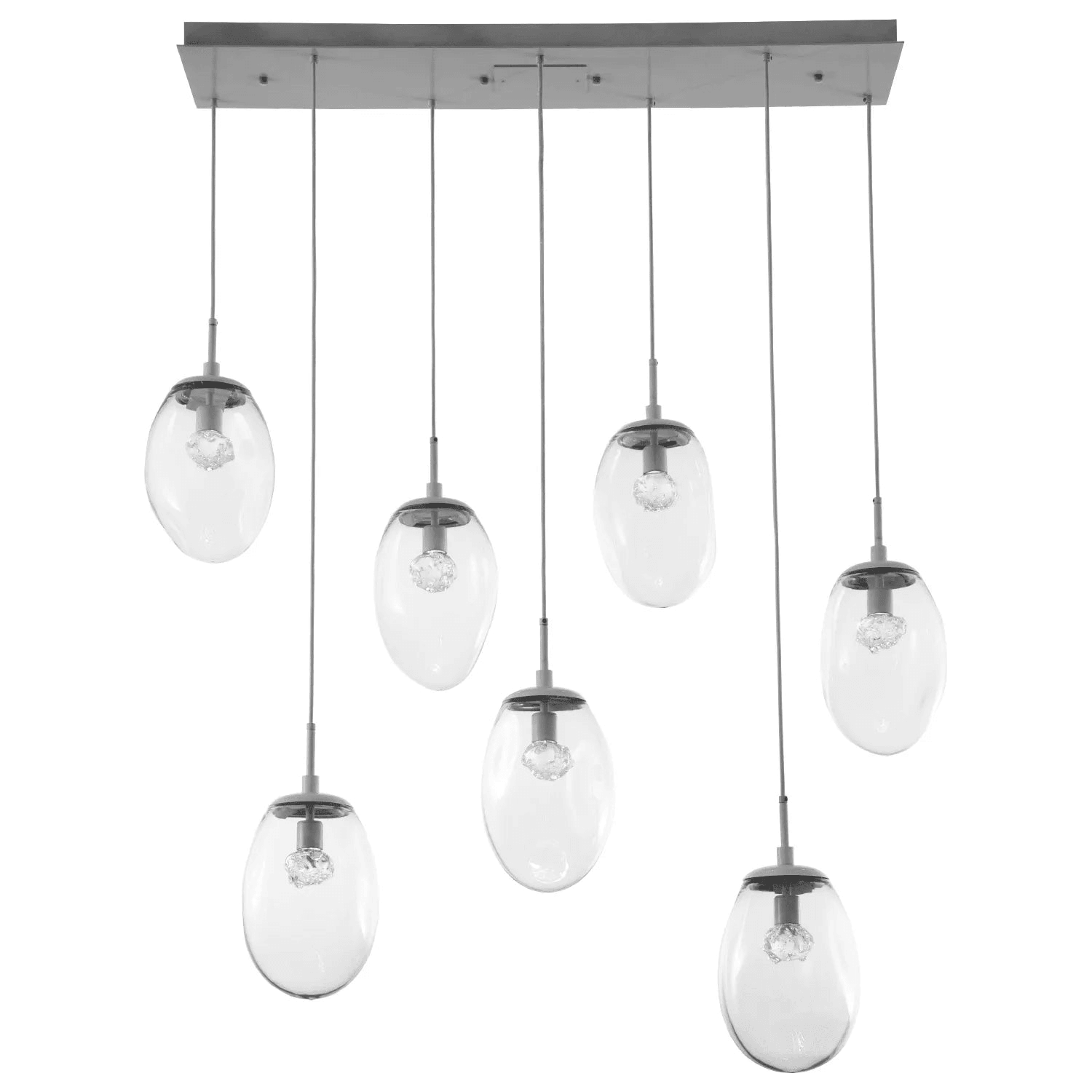 Hammerton Studio - Nebula Meteo Linear Multi-Port, 7-Light - PLB0067-07-BS-FC-C01-L1 - Canada Light Shop
