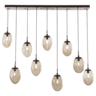 Hammerton Studio - Nebula Meteo Linear Multi-Port, 9-Light - PLB0063-09-FB-B-C01-E2 - Canada Light Shop