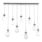 Hammerton Studio - Nebula Meteo Linear Multi-Port, 9-Light - PLB0067-09-BS-FC-C01-L1 - Canada Light Shop