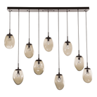 Hammerton Studio - Nebula Meteo Linear Multi-Port, 9-Light - PLB0067-09-FB-ZB-C01-L1 - Canada Light Shop