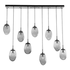 Hammerton Studio - Nebula Meteo Linear Multi-Port, 9-Light - PLB0067-09-MB-FS-C01-L1 - Canada Light Shop